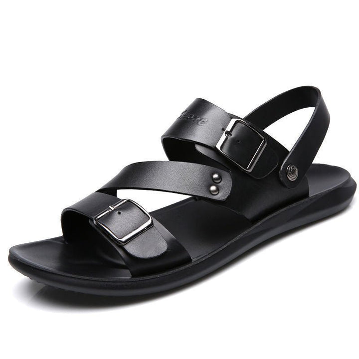 Nathan – Leder-Sandalen mit zeitlosem Schnallen-Design