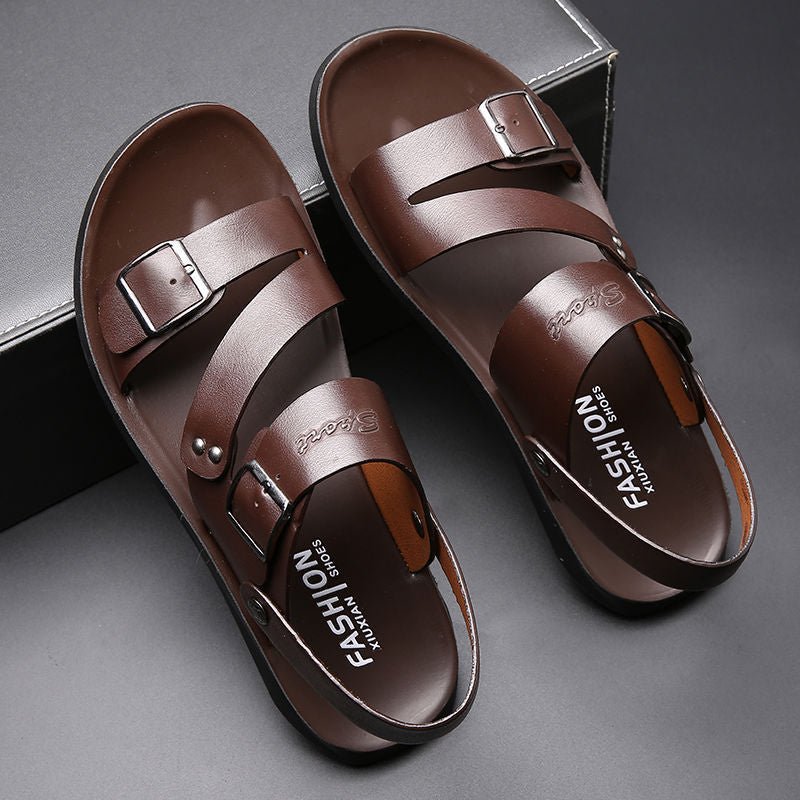 Nathan – Leder-Sandalen mit zeitlosem Schnallen-Design