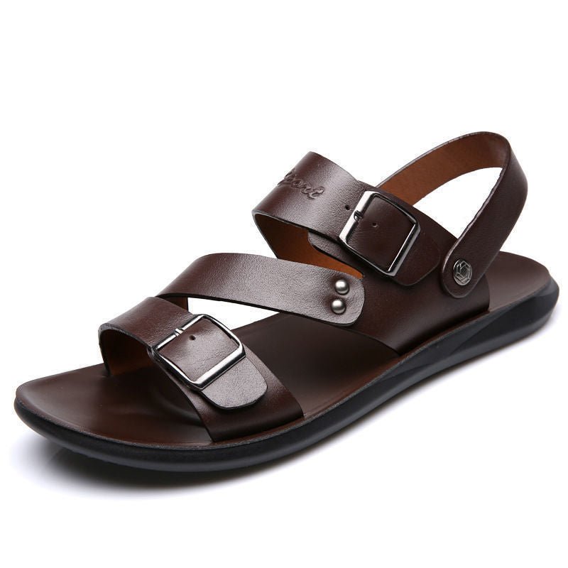 Nathan – Leder-Sandalen mit zeitlosem Schnallen-Design