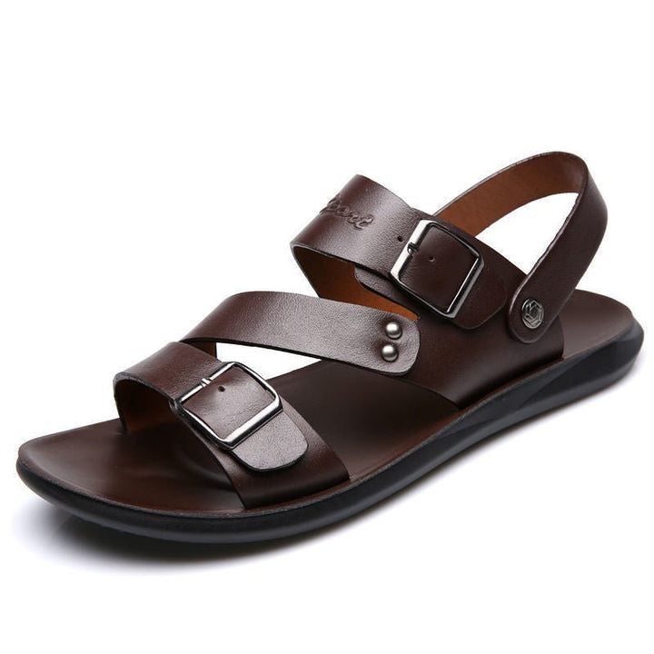 Nathan – Leder-Sandalen mit zeitlosem Schnallen-Design