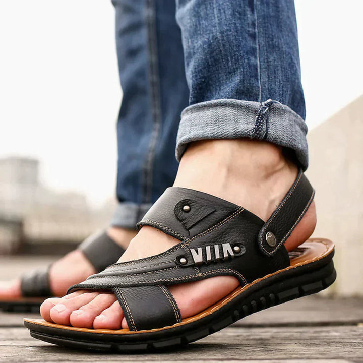 Jenson - Einfache, schicke orthopädische Herrensandalen