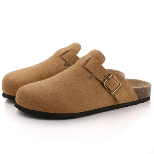 Drusilla - Bequeme Wildleder-Hausschuhe mit Kork