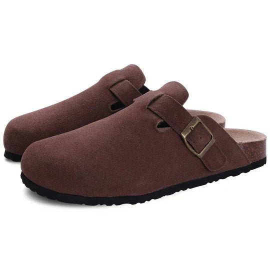 Drusilla - Bequeme Wildleder-Hausschuhe mit Kork