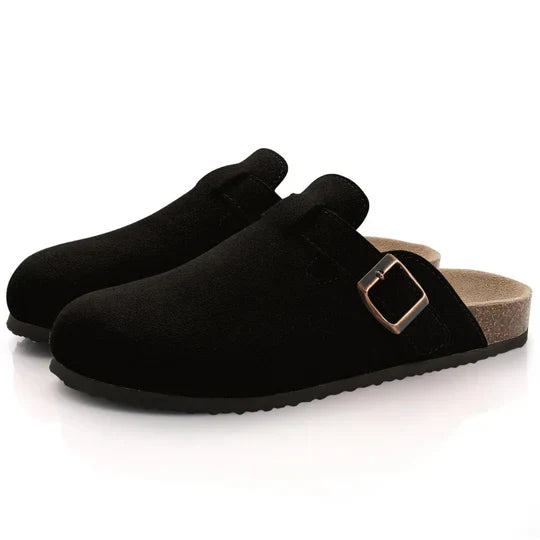 Drusilla - Bequeme Wildleder-Hausschuhe mit Kork
