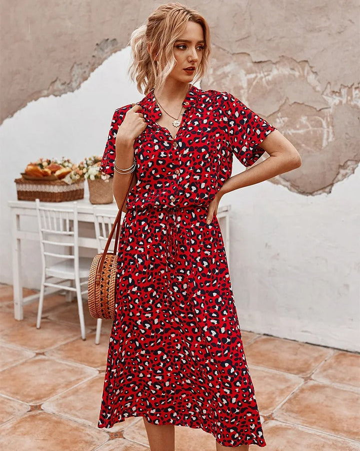Vexana - Luftiges Sommerkleid für Damen mit Muster Elegant