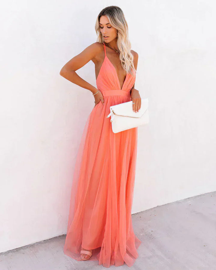Lilibeth – Langes Kleid Zarte Blüte
