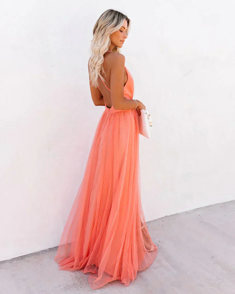 Lilibeth – Langes Kleid Zarte Blüte