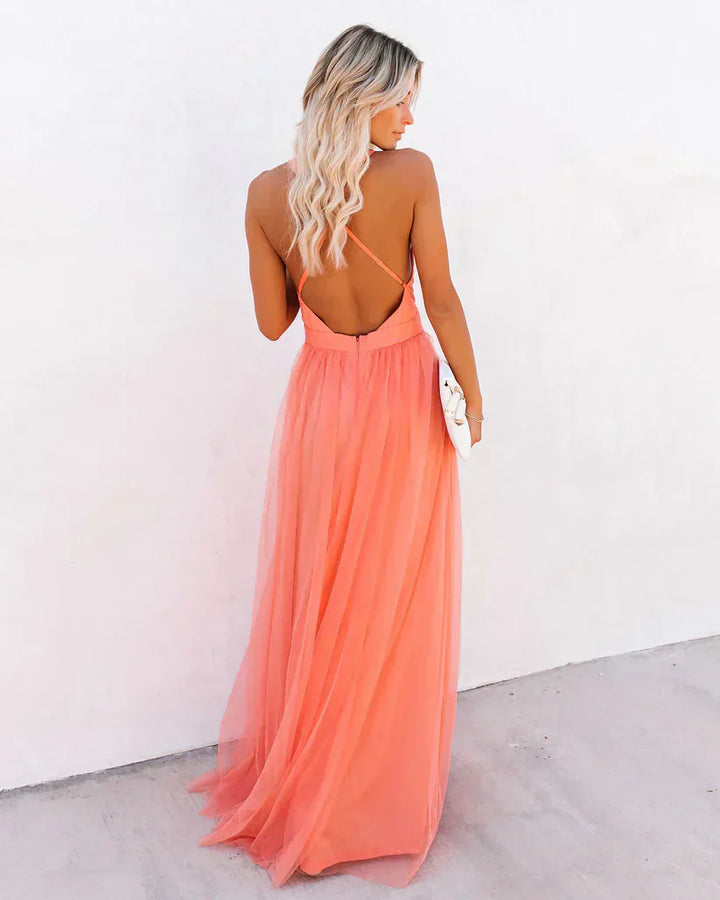 Lilibeth – Langes Kleid Zarte Blüte