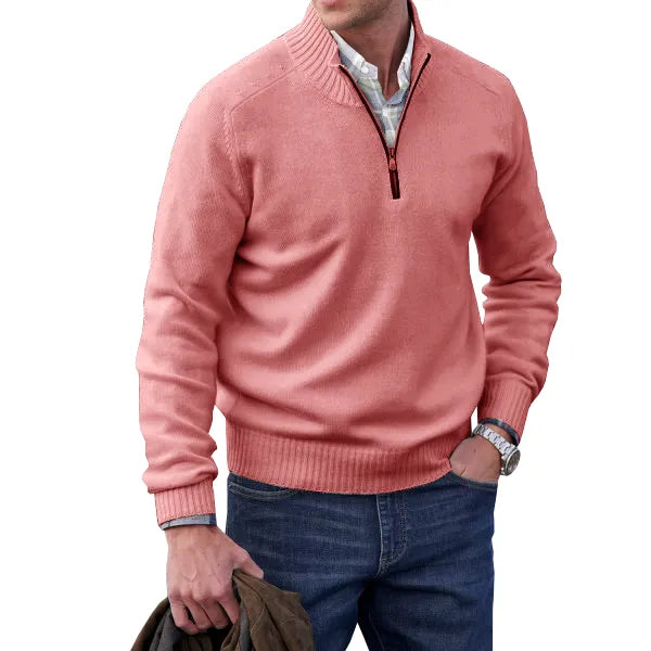 Huron - Zipper-Pullover aus hochwertigem Kaschmir