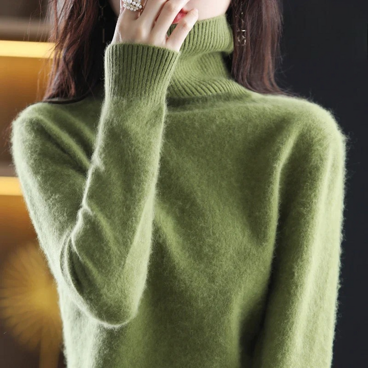 Letizia – Eleganter Pullover mit hohem Kragen