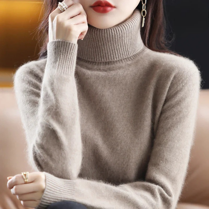 Letizia – Eleganter Pullover mit hohem Kragen