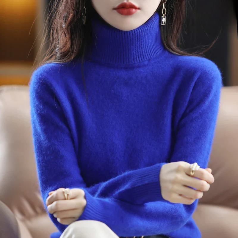 Letizia – Eleganter Pullover mit hohem Kragen