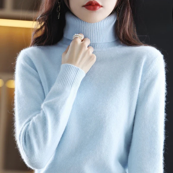 Letizia – Eleganter Pullover mit hohem Kragen
