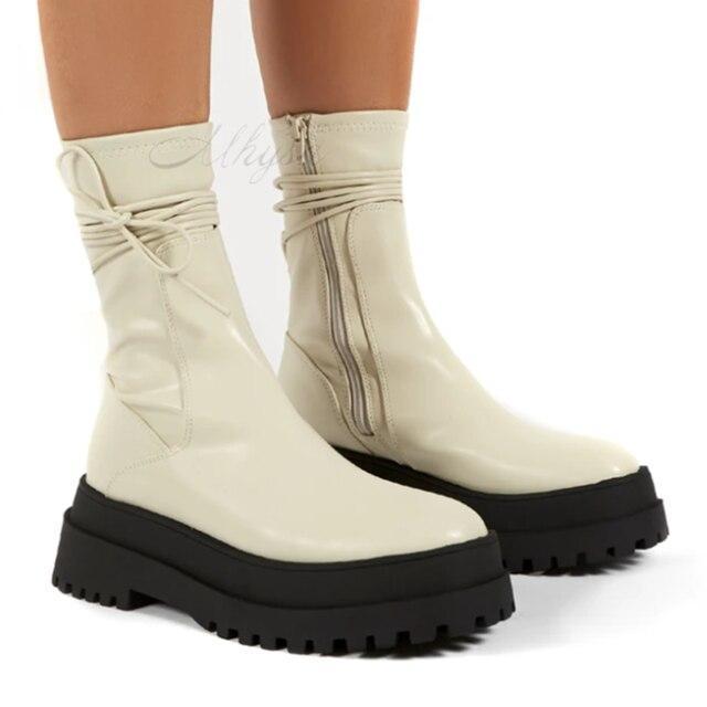 Monica - Modische Lederstiefel