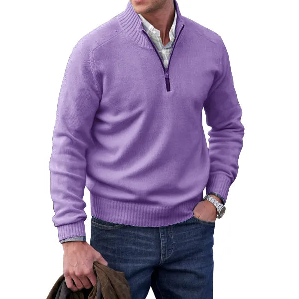 Huron - Zipper-Pullover aus hochwertigem Kaschmir