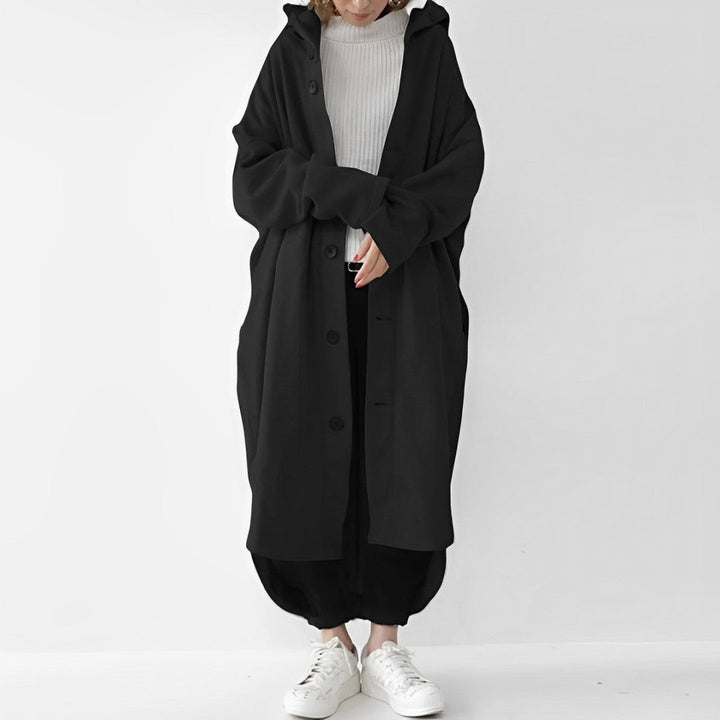 Jennica - Langer, lockerer Damen-Trenchcoat