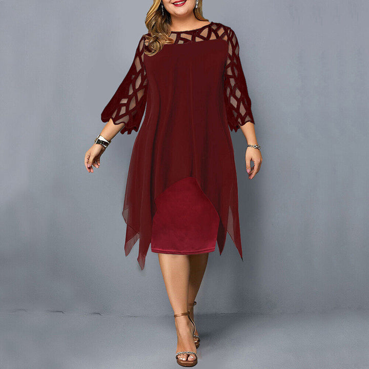 Harper - Elegantes Midi-Kleid in Übergröße
