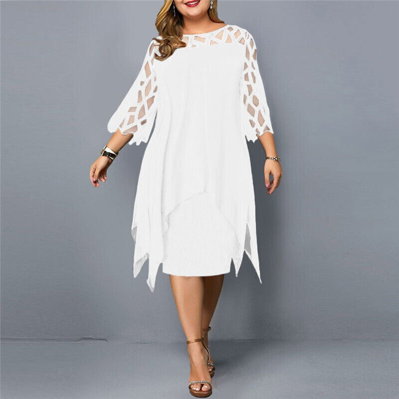 Harper - Elegantes Midi-Kleid in Übergröße