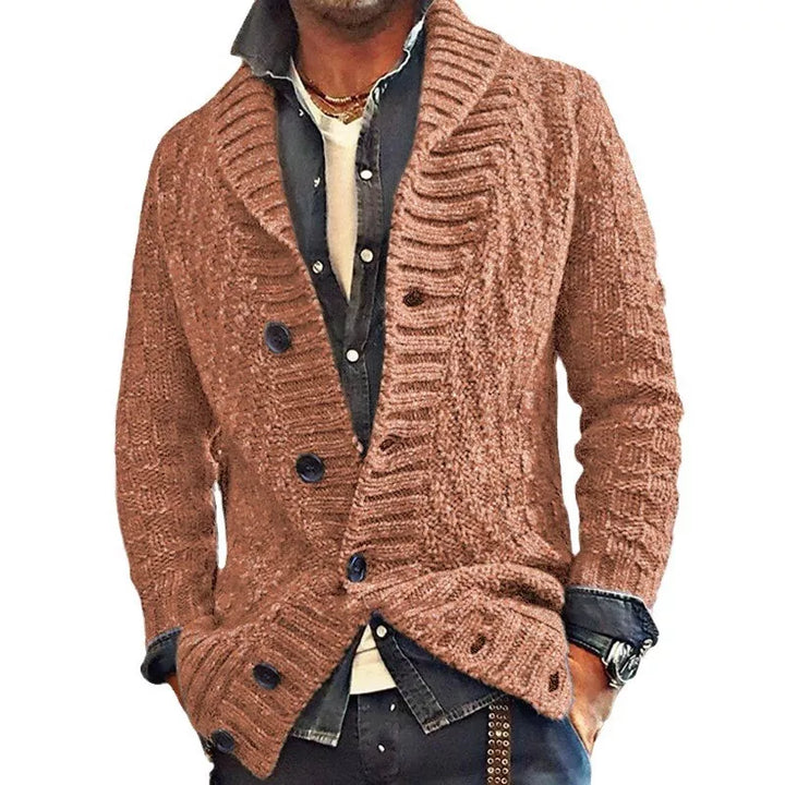 Canyon - Herren-Strickjacke mit Knopfleiste unten