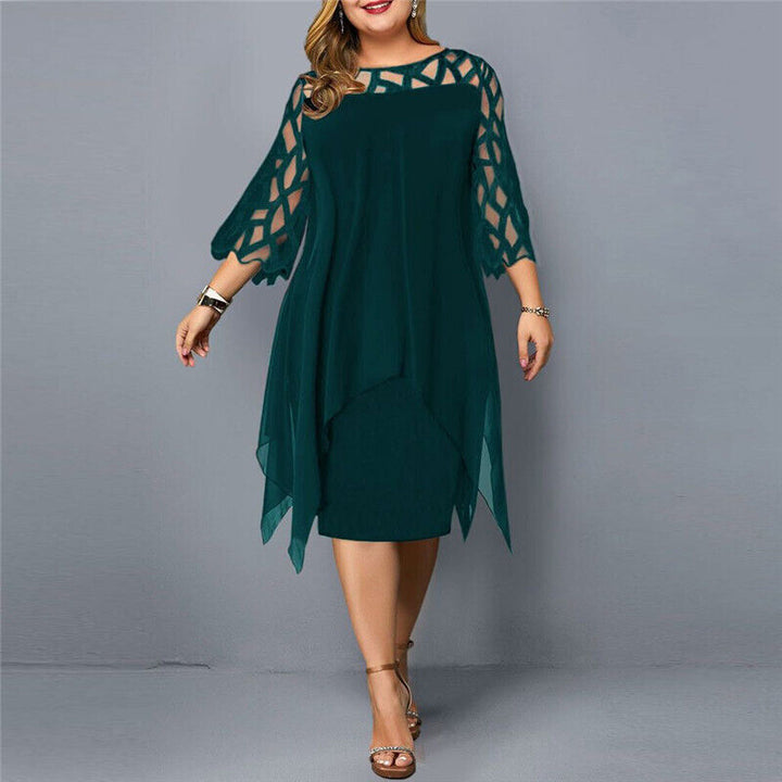 Harper - Elegantes Midi-Kleid in Übergröße