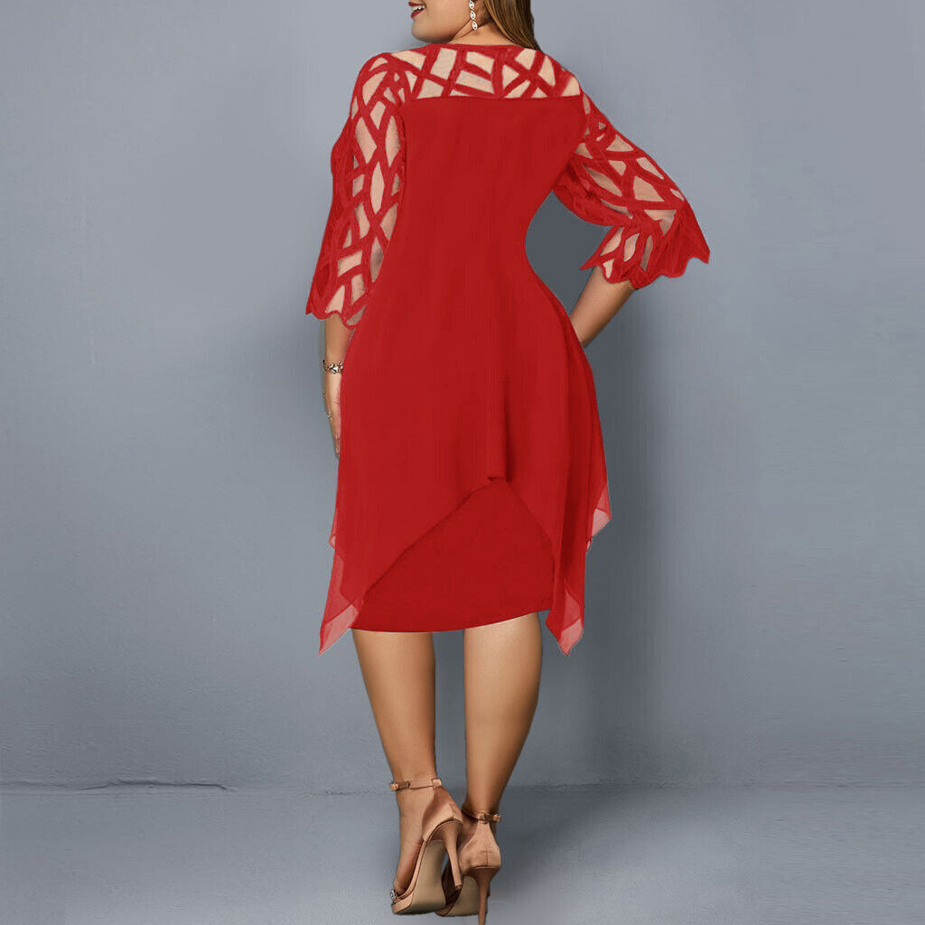 Harper - Elegantes Midi-Kleid in Übergröße