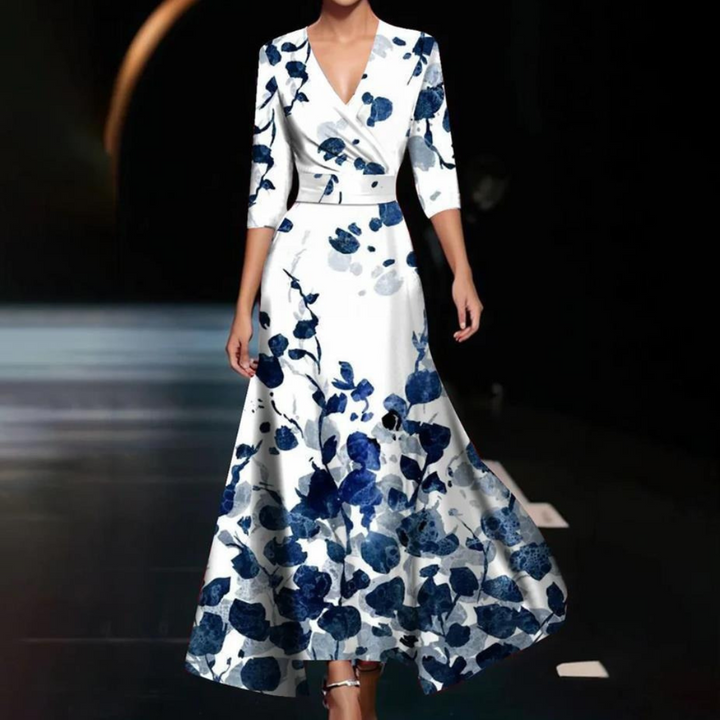 Leyla - Zeitloses florales Wickelkleid