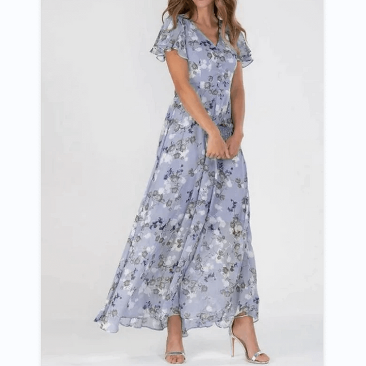 Leodessa - Maxikleid mit Blumen für weibliche Hochzeitsgäste