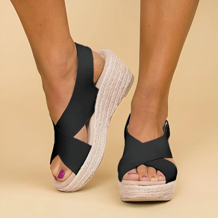 Caelan - Bequeme Peep-Toe-Sandalen für Damen