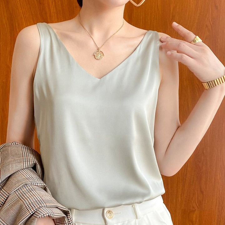 Diya - Schickes V-Neck Top für Damen