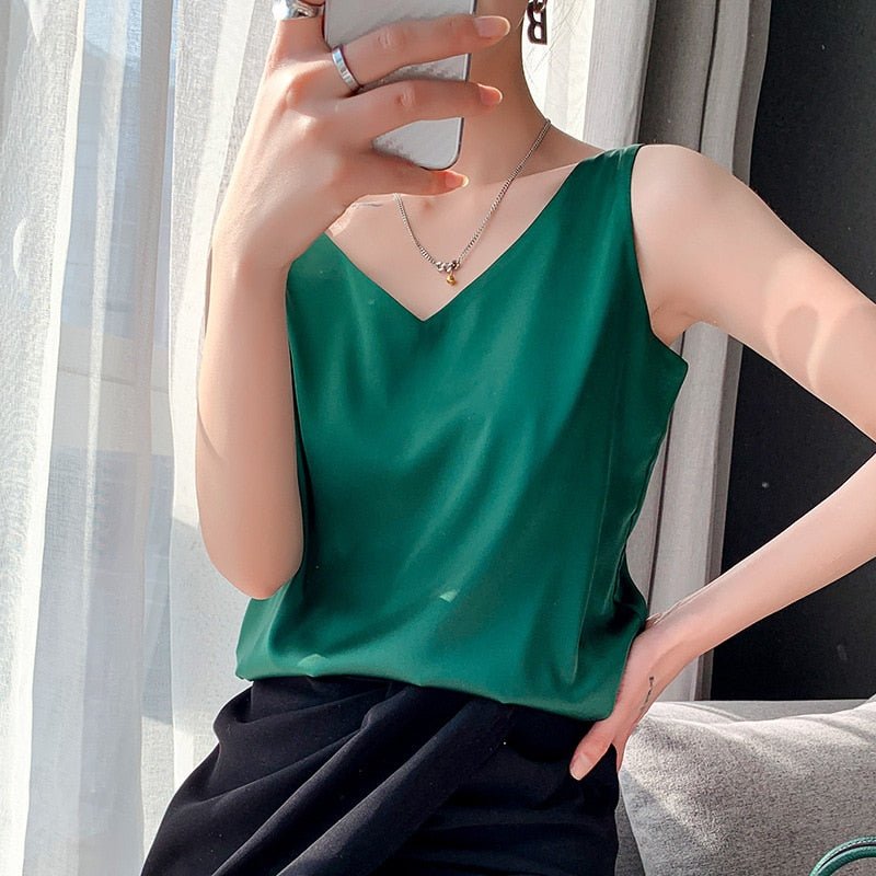 Diya - Schickes V-Neck Top für Damen
