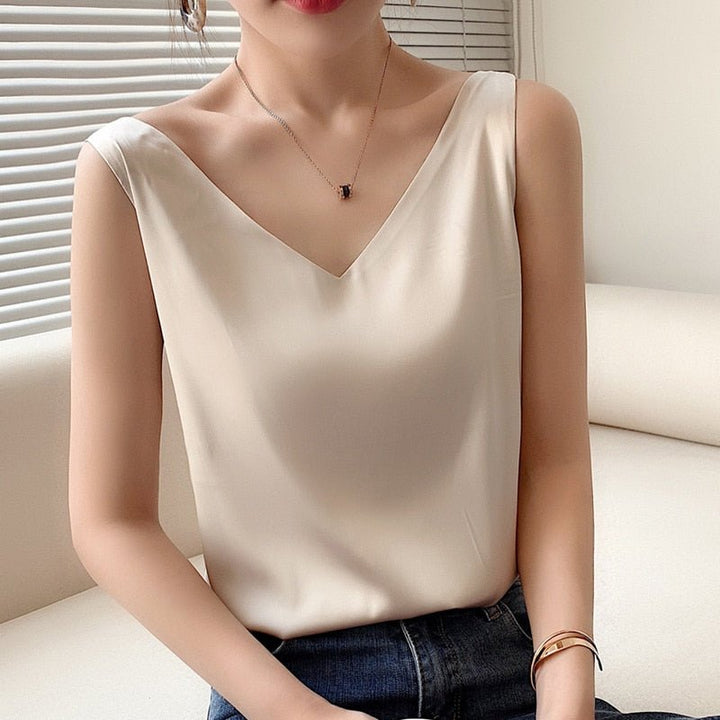 Diya - Schickes V-Neck Top für Damen