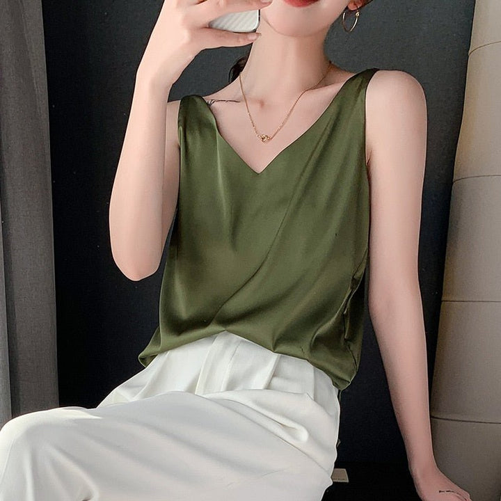 Diya - Schickes V-Neck Top für Damen