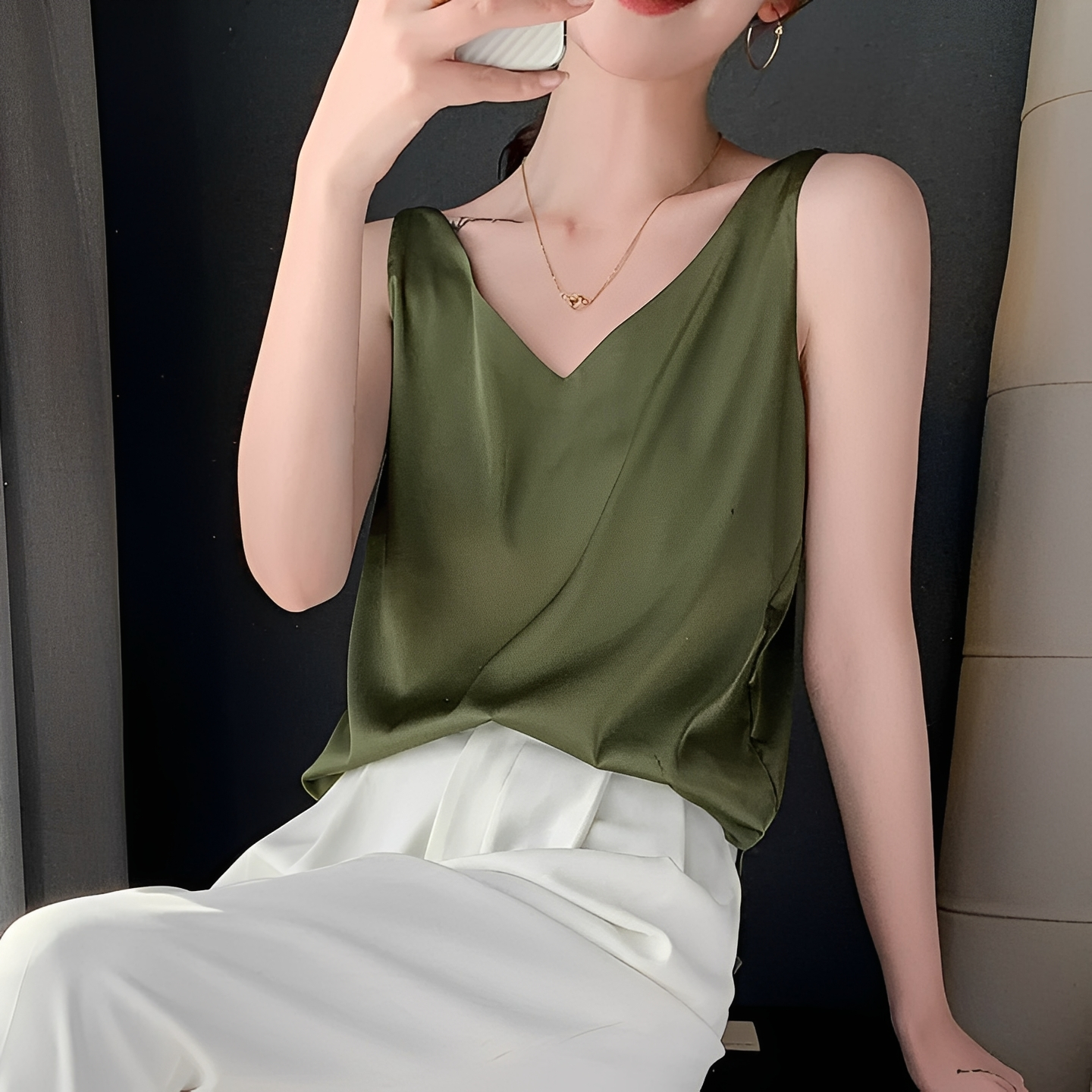 Eudora - Schickes Oberteil mit V-Ausschnitt für Damen