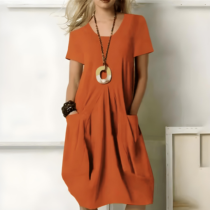 Hazel - Locker sitzendes Kleid mit Taschen