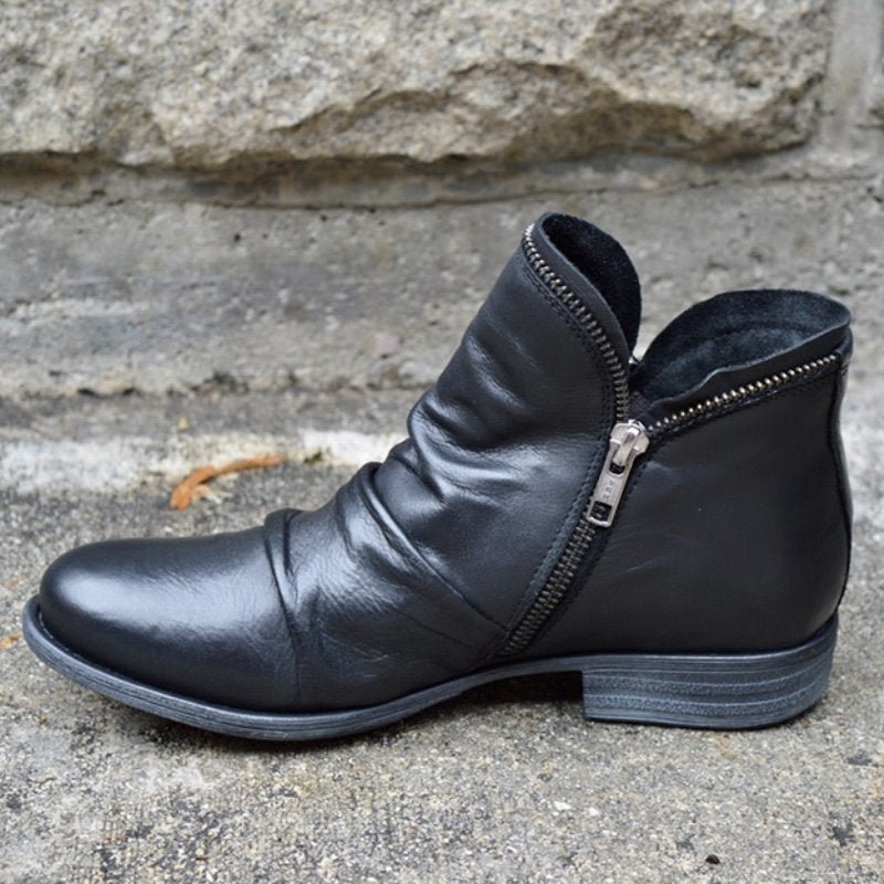 Hina - Trendige Damen Lederstiefel