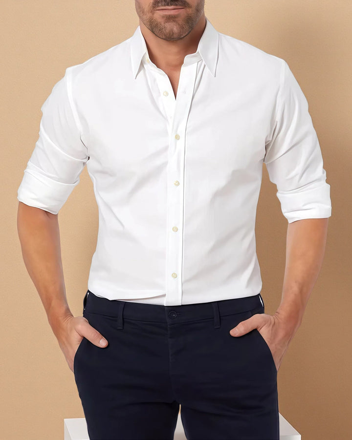 Pablo - Dehnbares Hemd mit Zipper