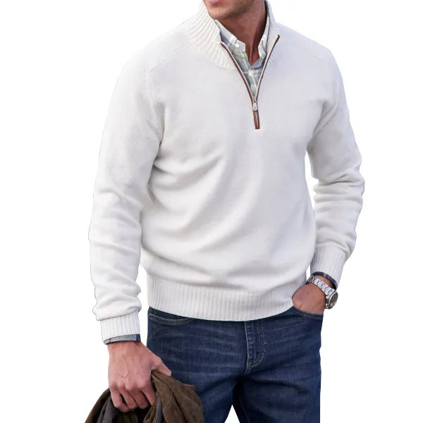 Huron - Zipper-Pullover aus hochwertigem Kaschmir