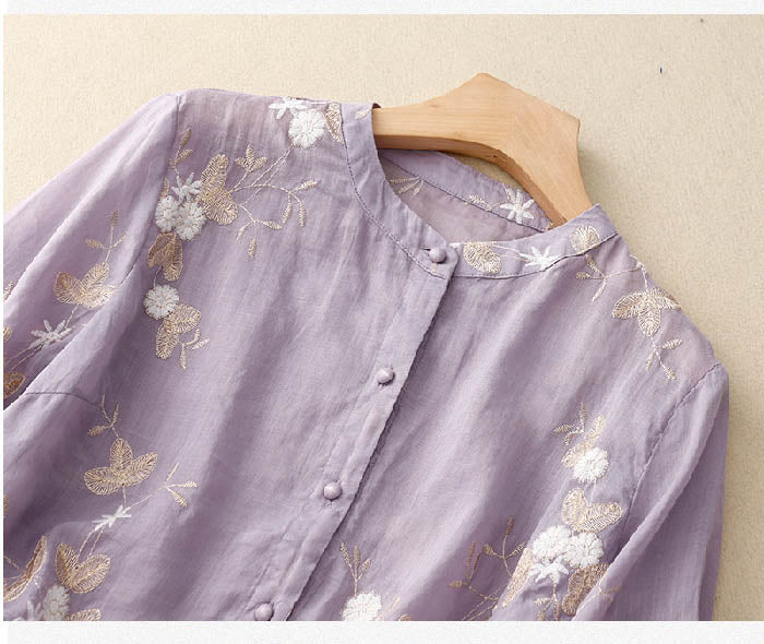 Elaine – Vielseitige Bestickte Bluse