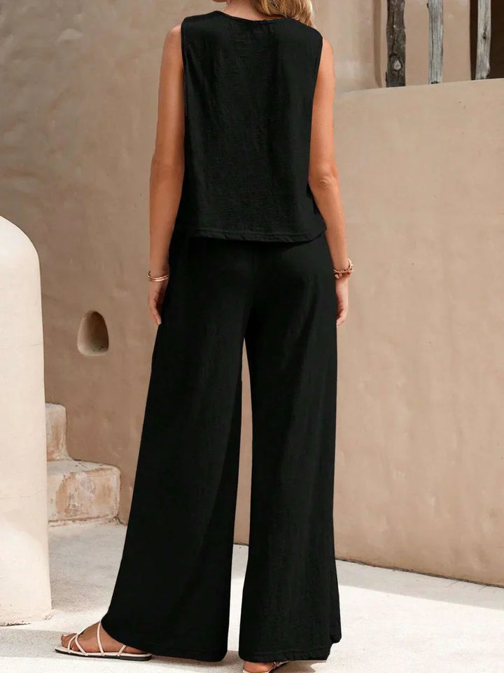 Zelinda - Sommer-Zweiteiler: Top & Weite Hose
